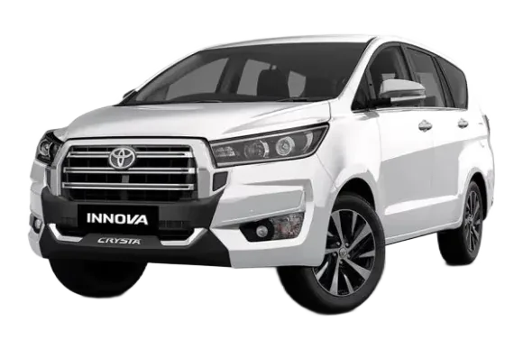 Toyota Innova Crysta taxi with driver in Kerala